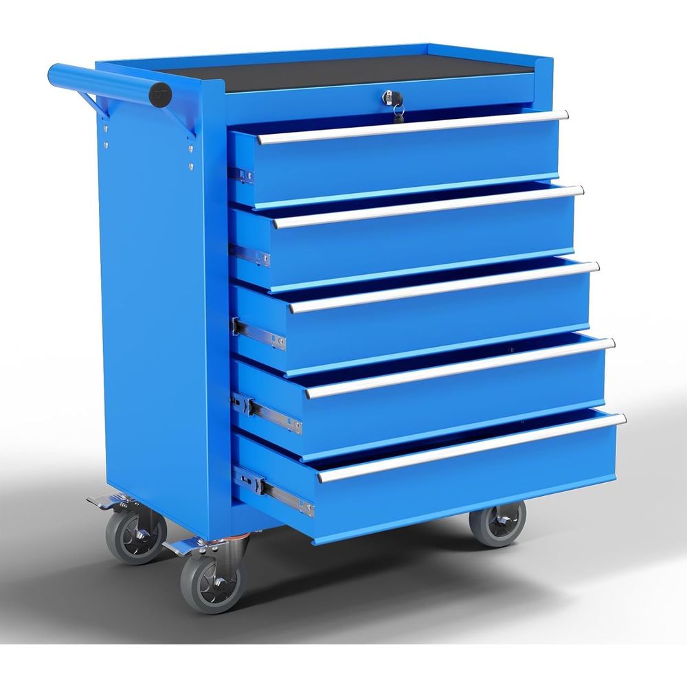 Tools For Metal Workshop - 5-Drawer Rolling Tool Chest with Lockable