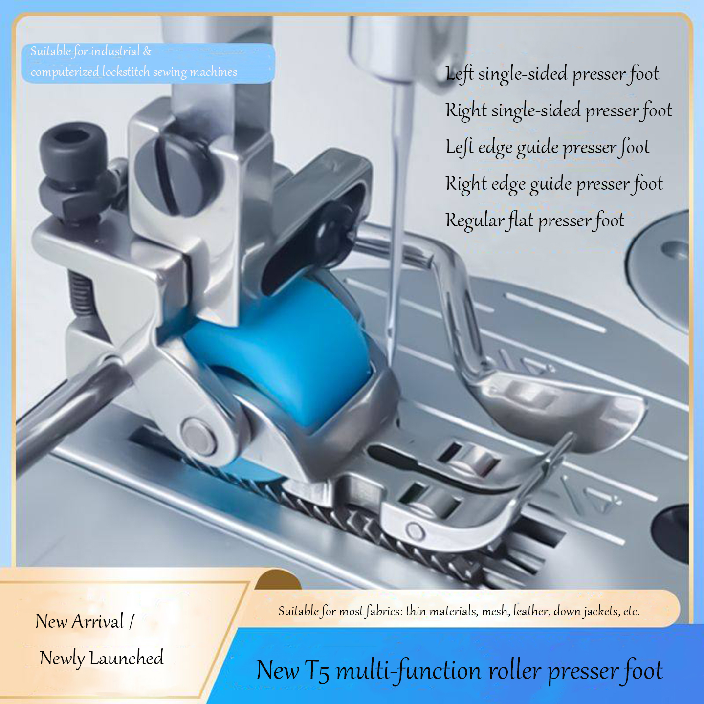 Workshop Tools Machine - T5 3-Roller Left-Right Edge Guide Presser