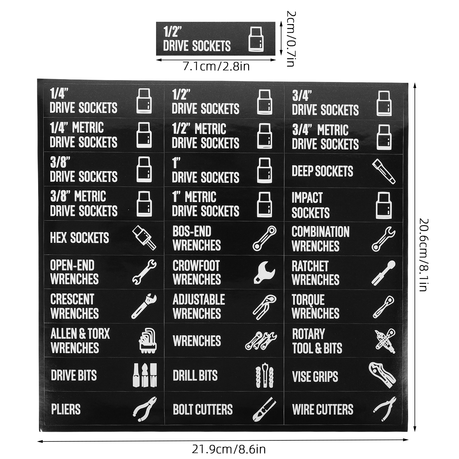 360pcs Toolbox Labels Self-Adh - Tools Box For Workshop recensie en prijs