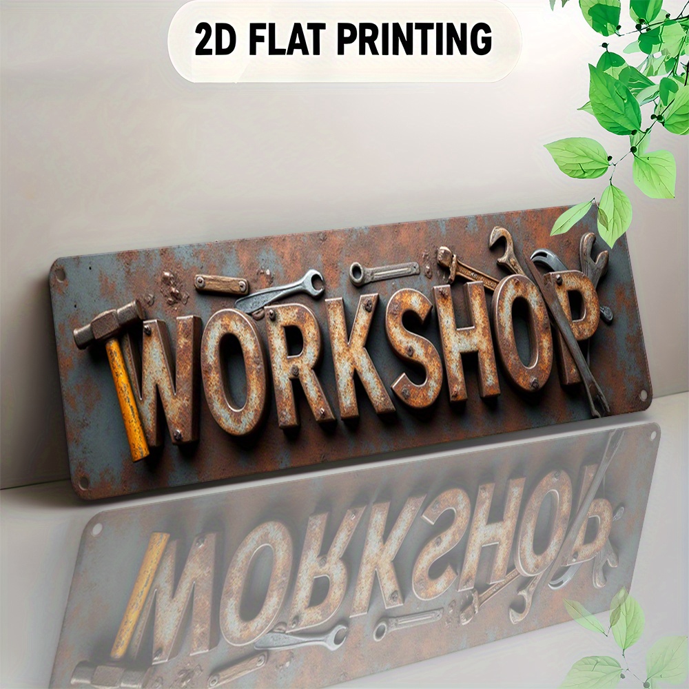 2D Flat,Signboard, a Decorativ - Workshop Tools Background recensie en prijs