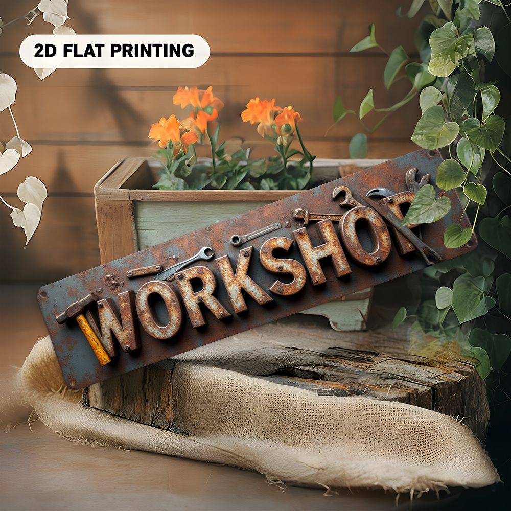 2D Flat,Signboard, a Decorativ - Workshop Tools Background recensie en prijs