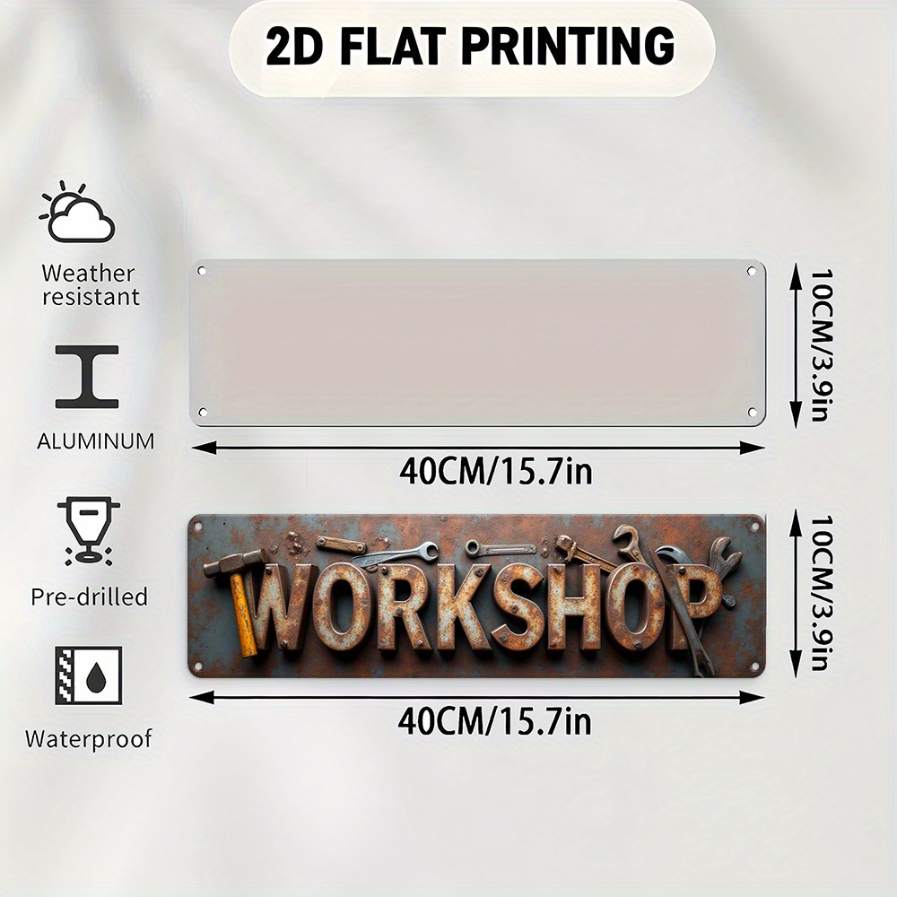 2D Flat,Signboard, a Decorativ - Workshop Tools Background recensie en prijs