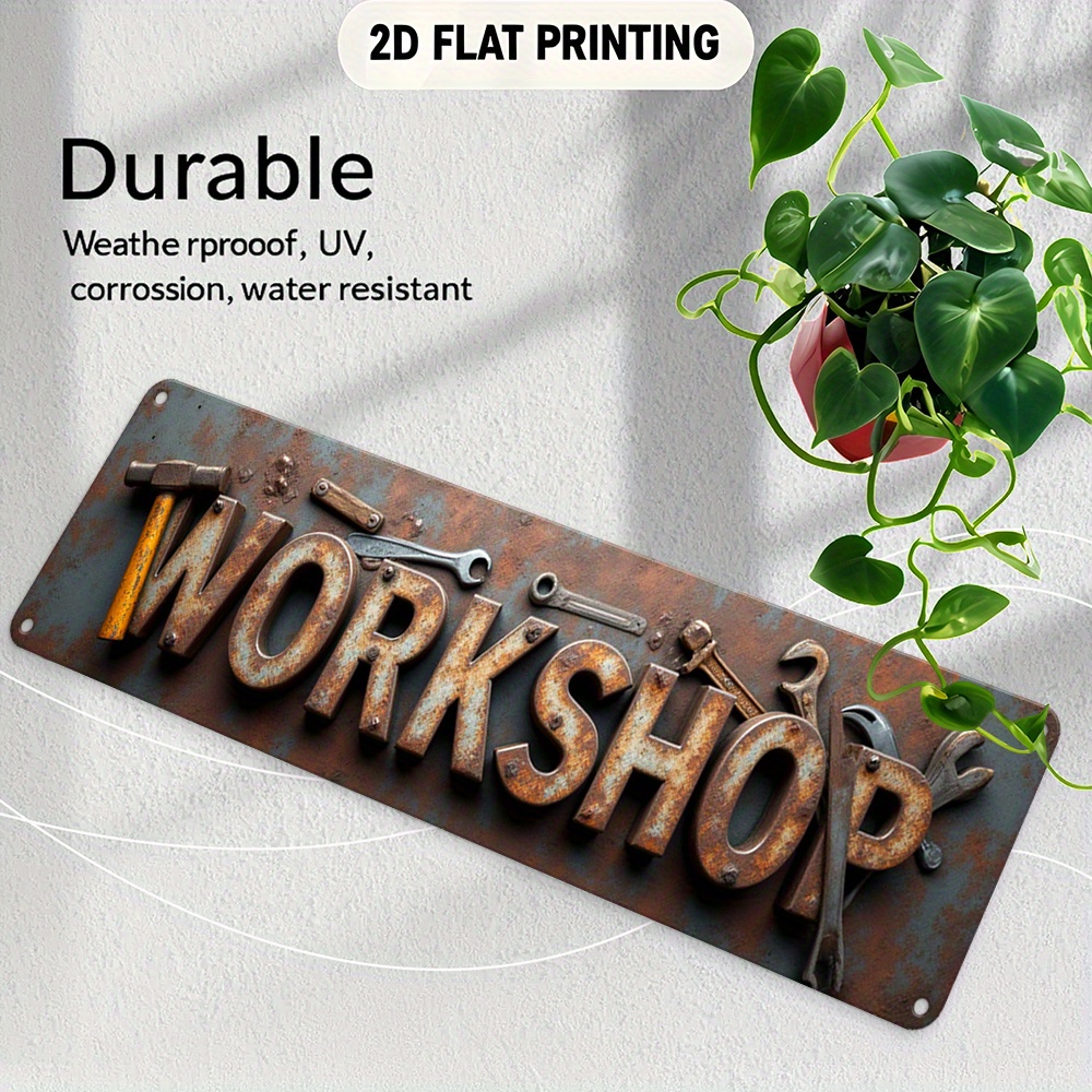 2D Flat,Signboard, a Decorativ - Workshop Tools Background recensie en prijs