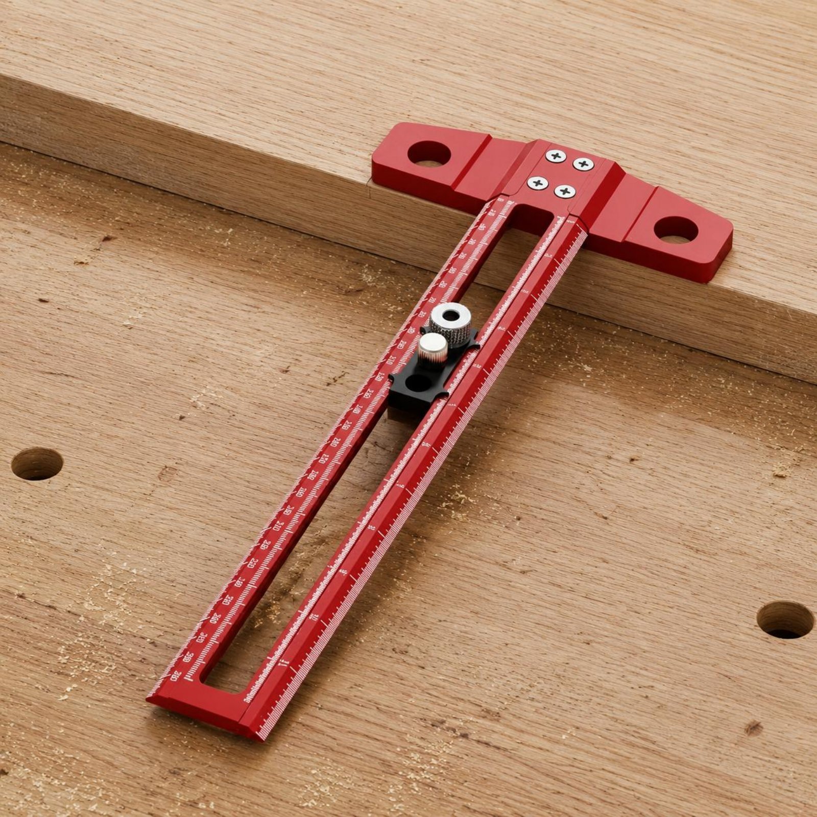 T-Square Ruler Drill Hole Guid - Marking Tools In Workshop recensie en prijs