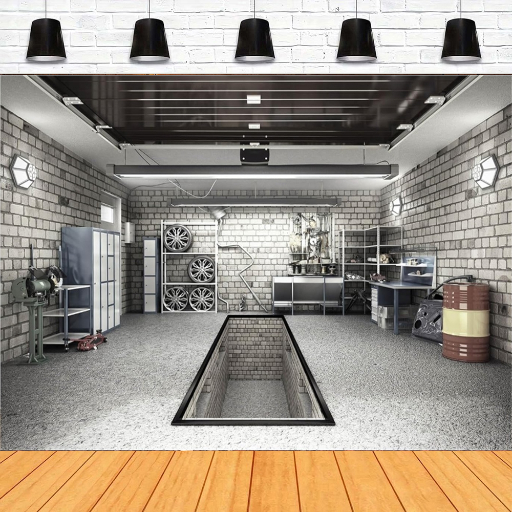 Garage Photography Backdrop Ca - Workshop Tools Background recensie en prijs