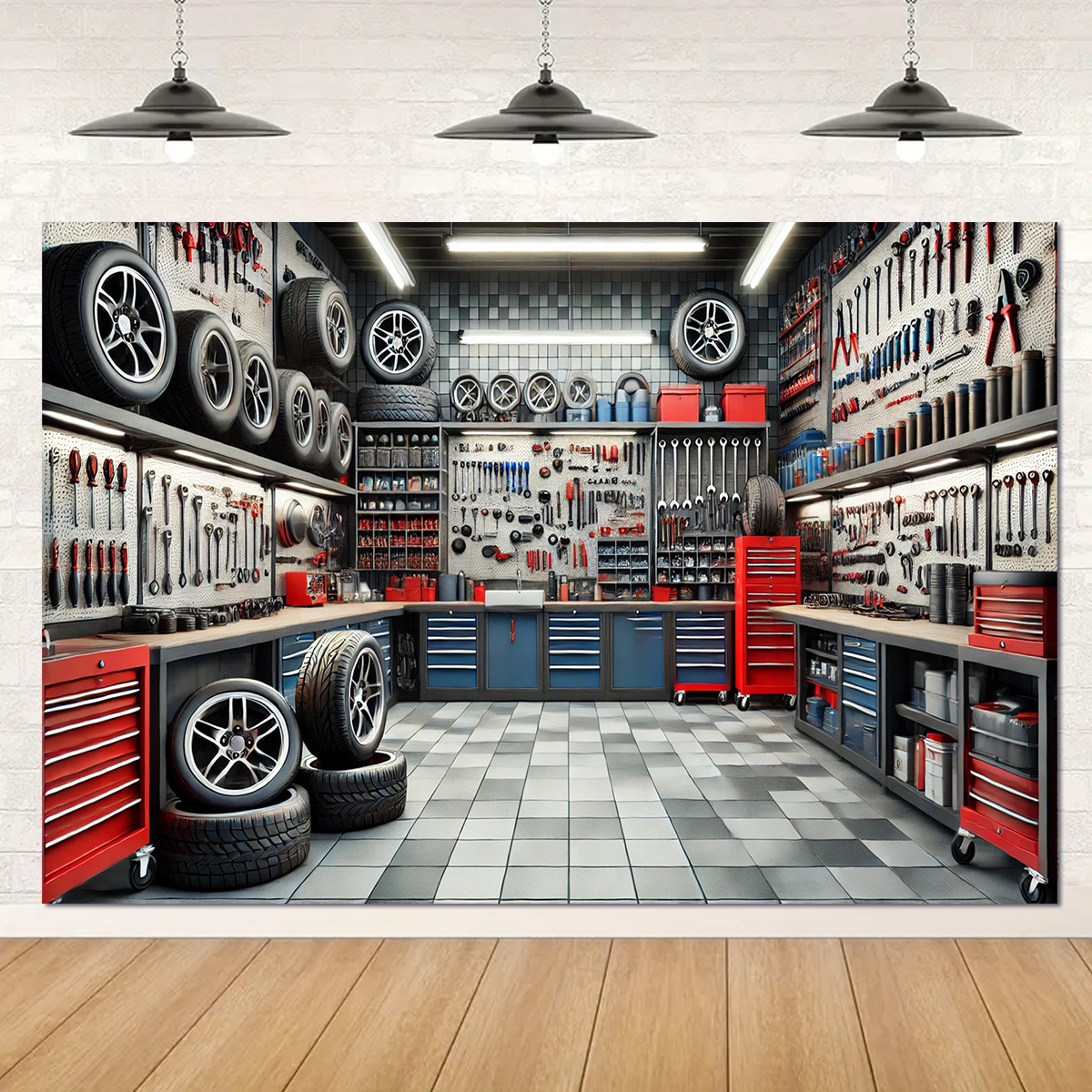 A polyester fiber garage tool  - Workshop Tools Background recensie en prijs