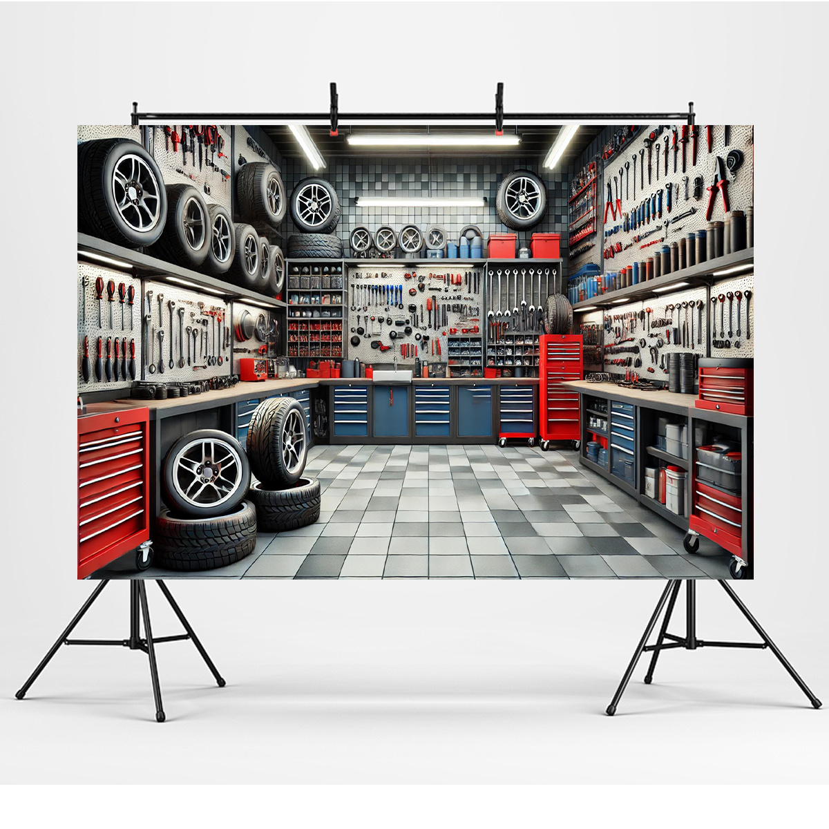 A polyester fiber garage tool  - Workshop Tools Background recensie en prijs