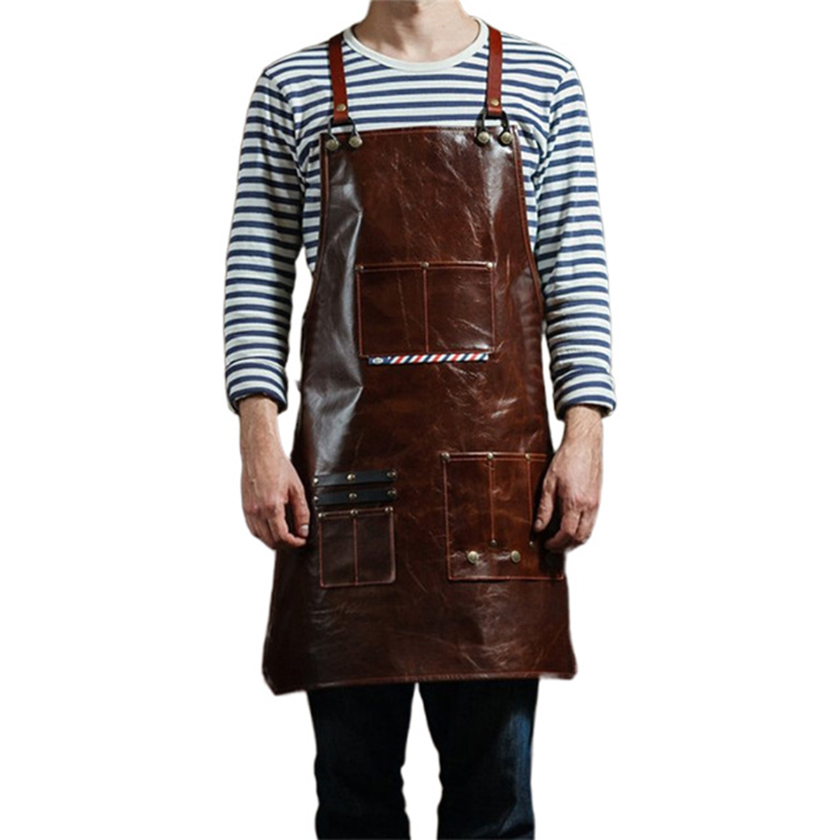 Men's Leather Work Apron with  - Workshop Cleaning Tools recensie en prijs