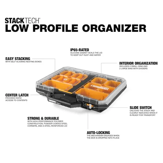 TOUGHBUILT TB-B1-O-10 STACKTEC - Tools Box For Workshop recensie en prijs
