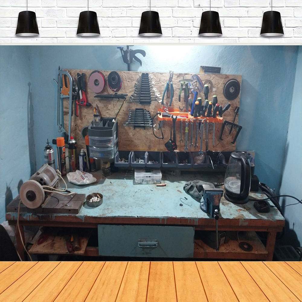 Photography Backdrop Modern Ga - Workshop Tools Background recensie en prijs