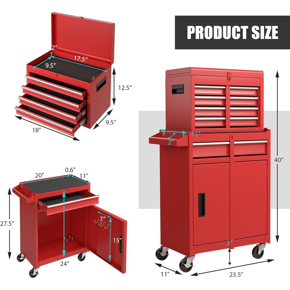 5-Drawer Rolling Tool Chest wi - Tools For Metal Workshop recensie en prijs