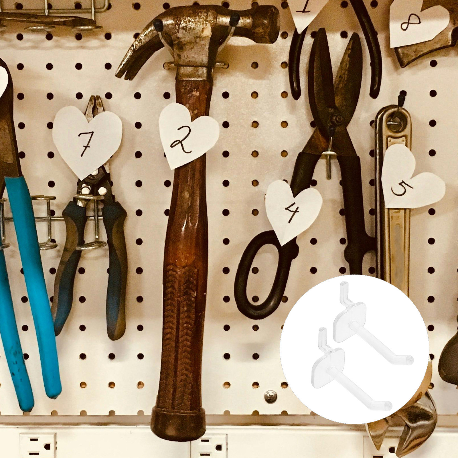 50Pcs Transparent Plastic Hook - Workshop Tools Display recensie en prijs