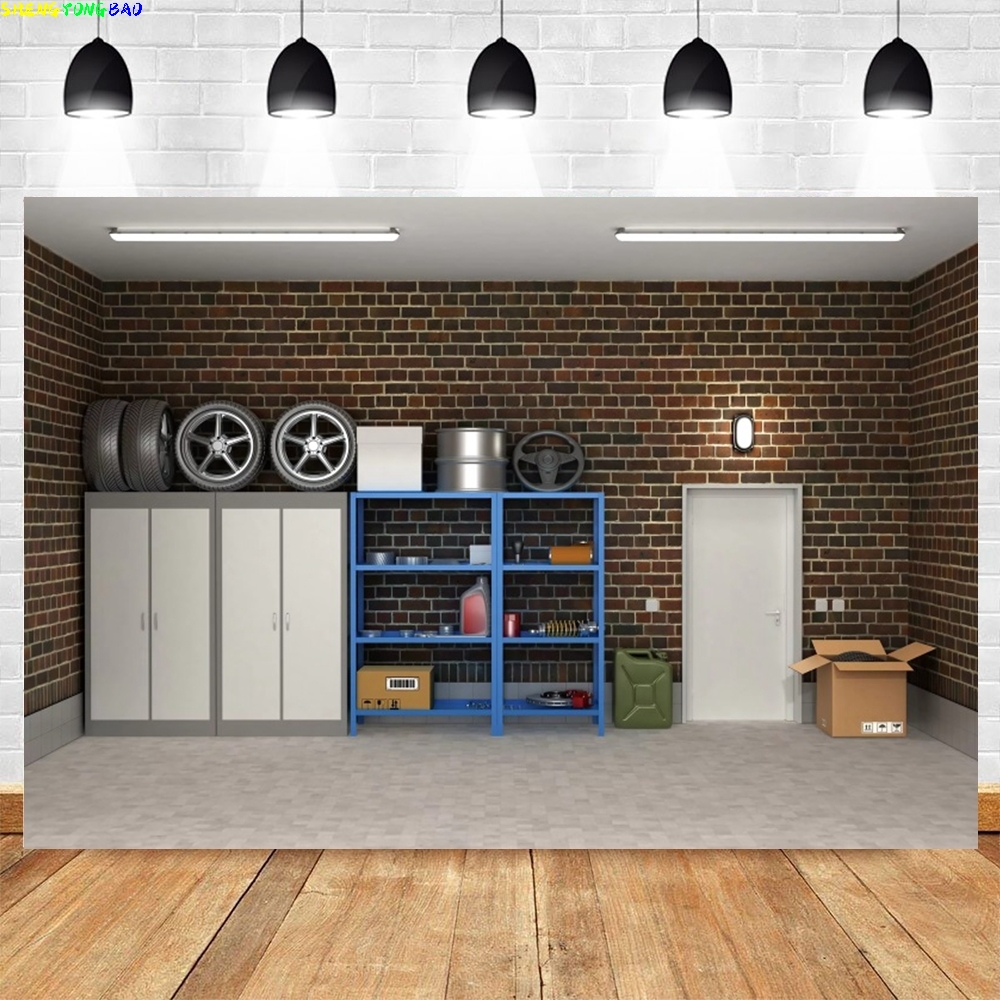 Vintage Garage Backdrop for Ph - Workshop Tools Background recensie en prijs