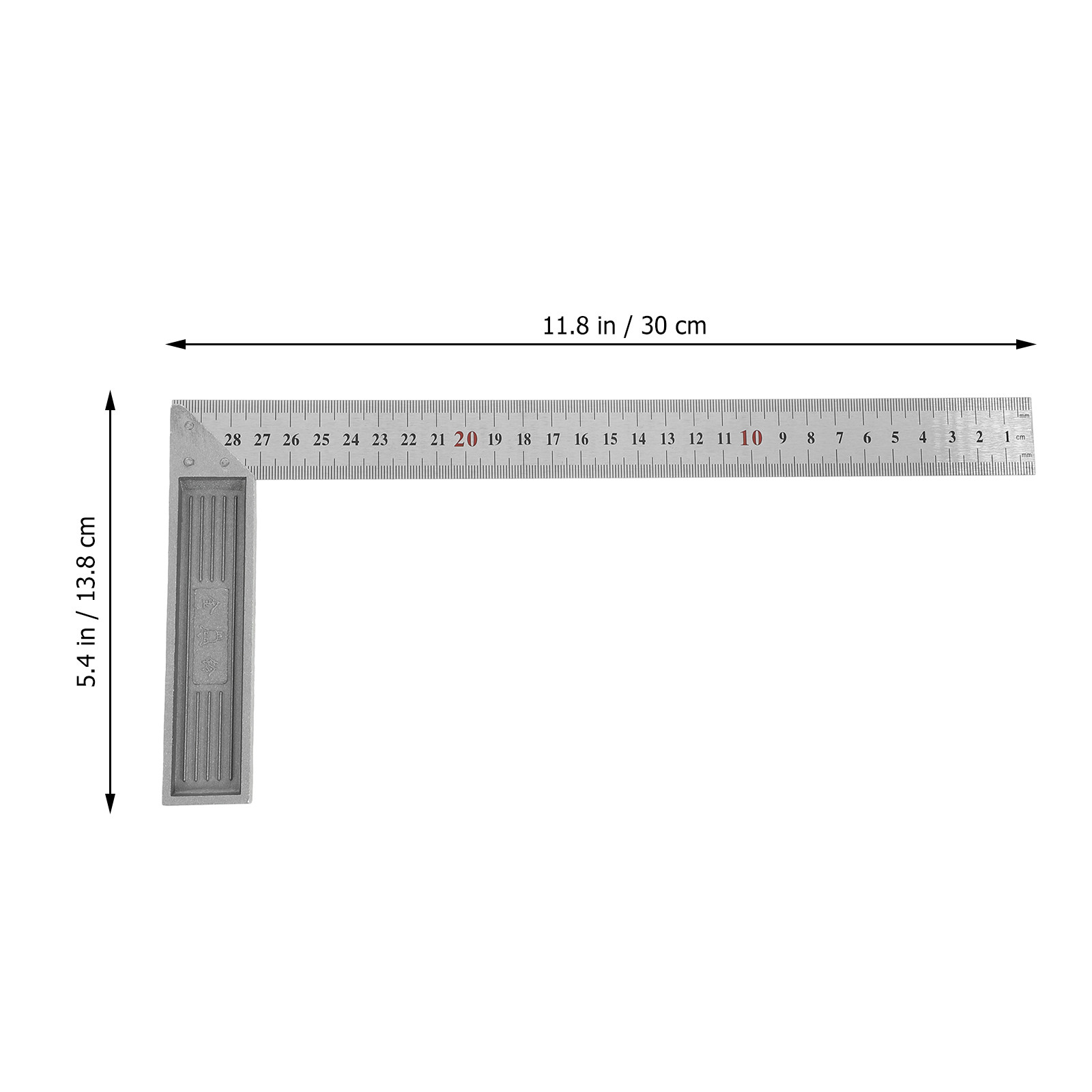 Heavy Duty L-Steel Ruler Right - Workshop Measuring Tools recensie en prijs