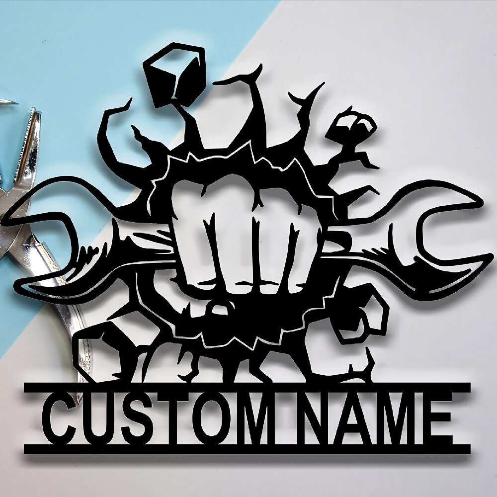 Custom Metal Workshop Wall Sig - Workshop Tools Name recensie en prijs