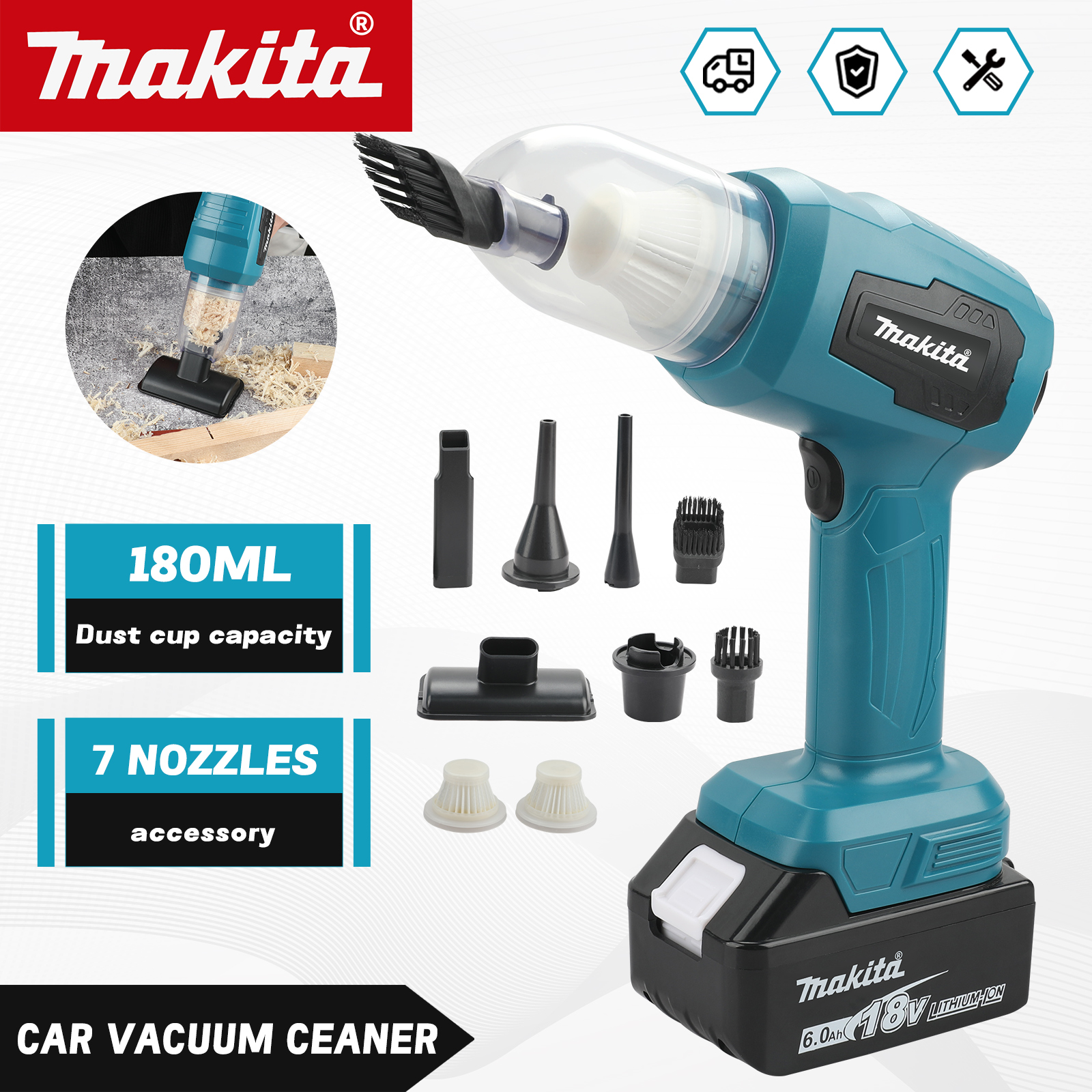 Makita M213 18V Cordless Vacuu - Workshop Cleaning Tools recensie en prijs