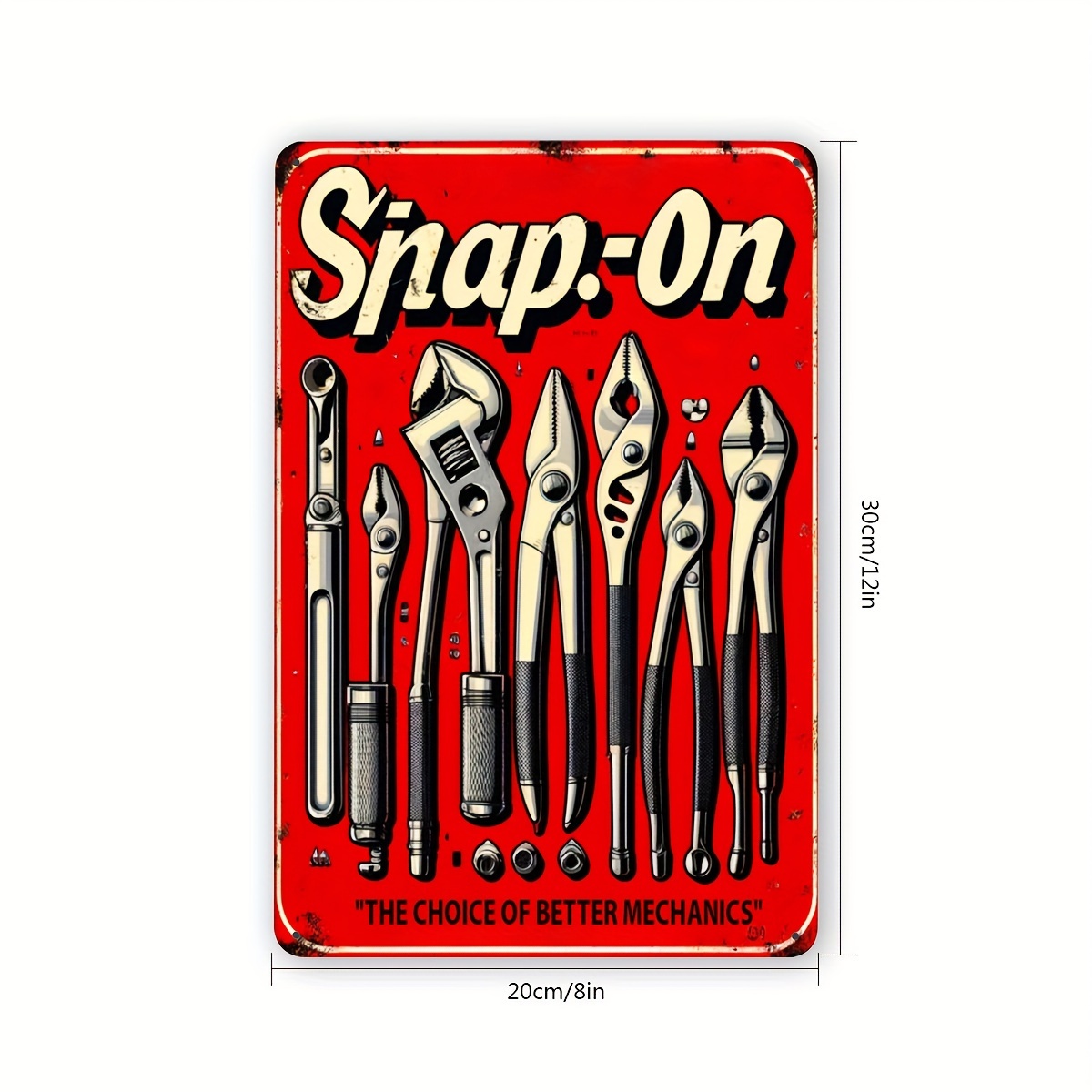 High Definition Tin Sign Vinta - Workshop Tools Definition recensie en prijs
