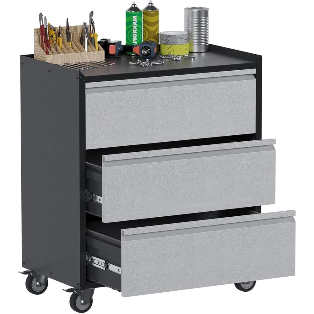 3-Drawer Mobile Metal Tool Che - Tools For Metal Workshop recensie en prijs