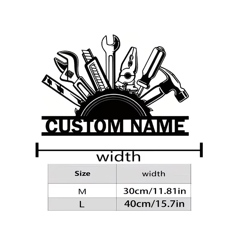Custom Metal Tool Wall Art - P - Workshop Tools Name recensie en prijs